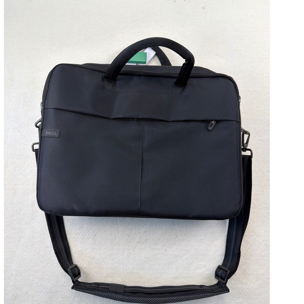 Dell Black Nylon Laptop‎ Messenger Bag Briefcase Professional Commuter Travel